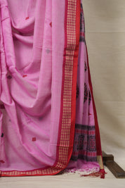 Pink Bengal Cotton Saree - SRPBCS106