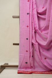 Pink Bengal Cotton Saree - SRPBCS106