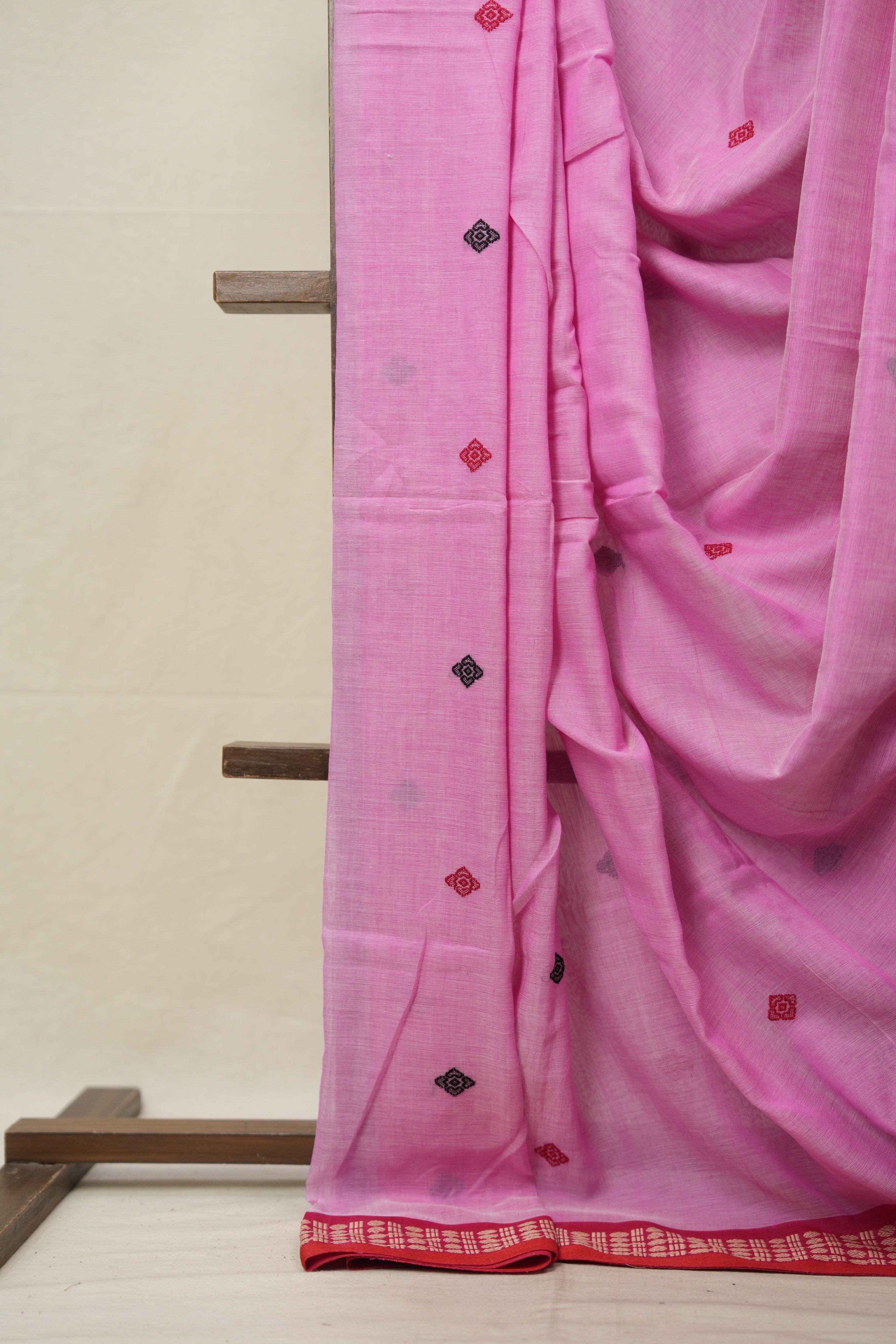 Pink Bengal Cotton Saree - SRPBCS106