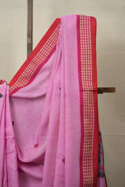 Pink Bengal Cotton Saree - SRPBCS106