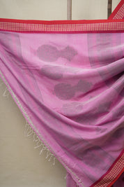 Pink Bengal Cotton Saree - SRPBCS106