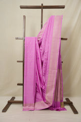 Lavender Pink Banarasi Silk Saree - SRLPBSS910