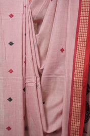 Baby Pink Bengal Cotton Saree - SRBPBCS105