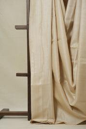 Beige Tussar Silk Saree - SRBTSS1769