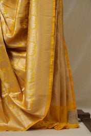 Yellow Banarasi Silk Saree - SRYBSS904
