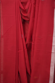 Red Bengal Cotton Jamdani Saree - SRRBCJS176