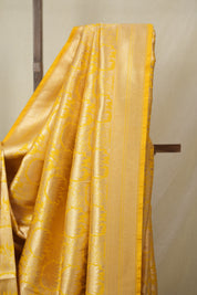 Yellow Banarasi Silk Saree - SRYBSS904