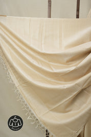Beige Tussar Silk Saree - SRBTSS1769