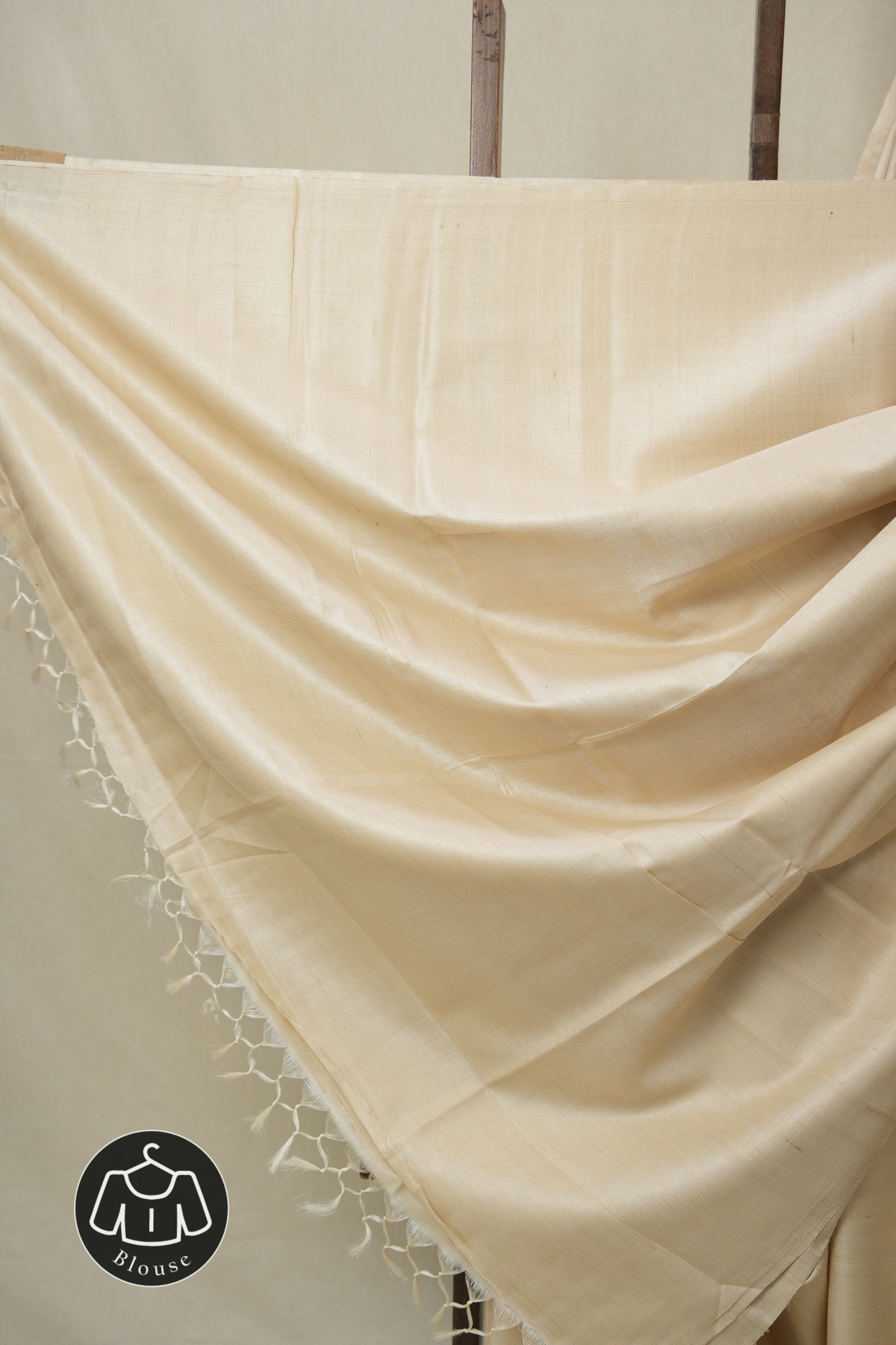 Beige Tussar Silk Saree - SRBTSS1769