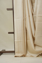 Beige Tussar Silk Saree - SRBTSS1768