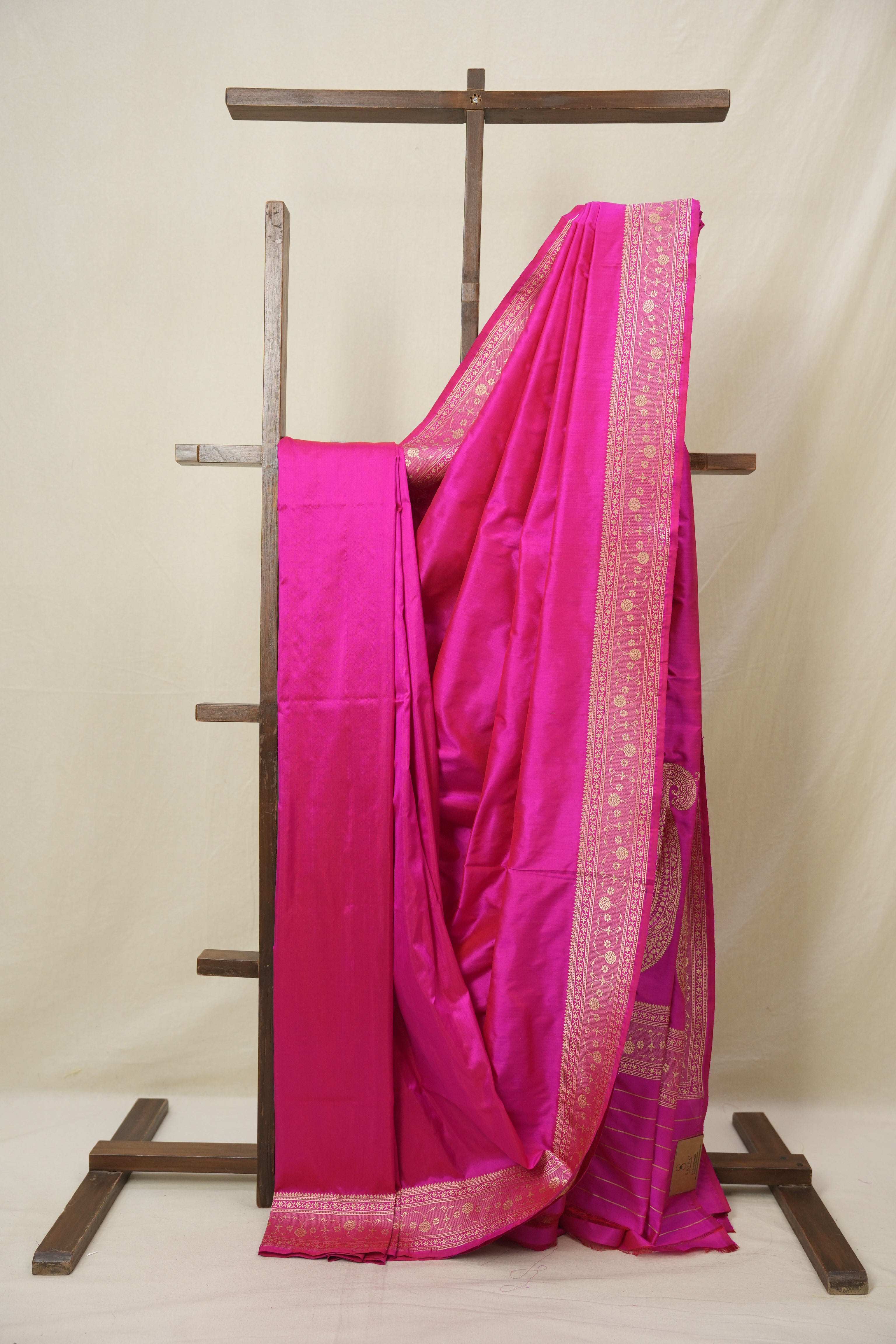 Rani Pink Banarasi Silk Saree - SRRPBSS911