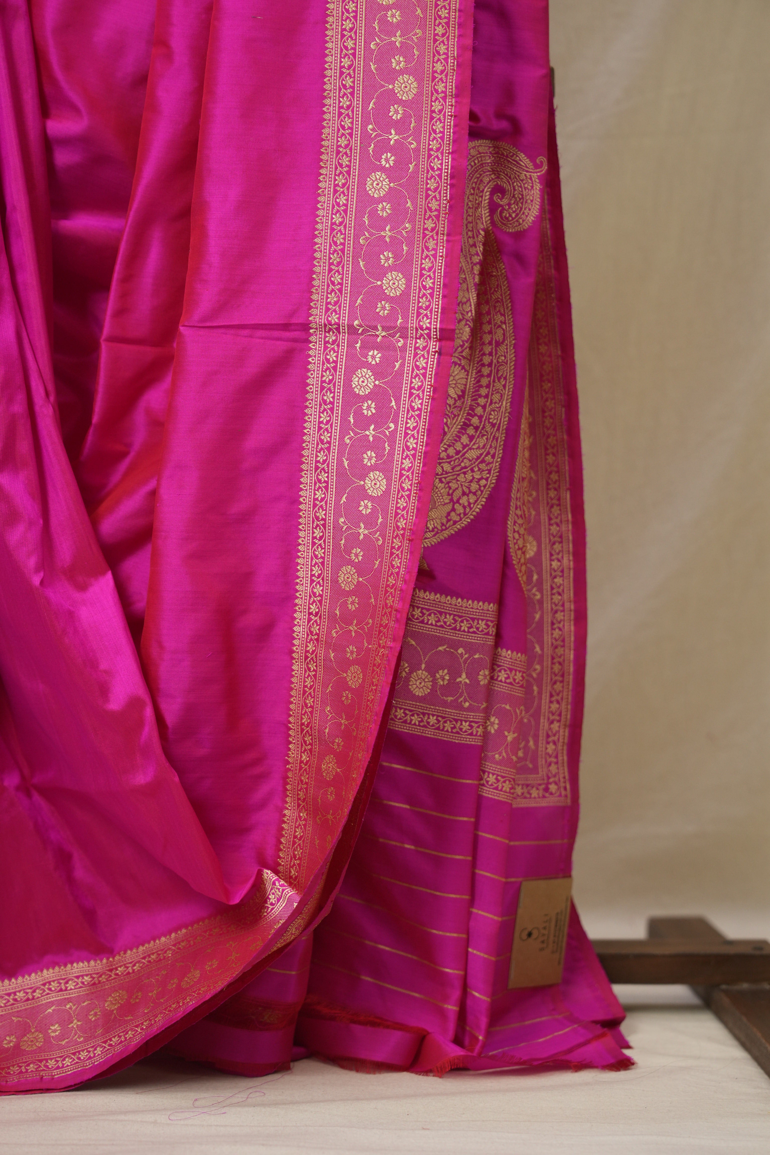 Rani Pink Banarasi Silk Saree - SRRPBSS911