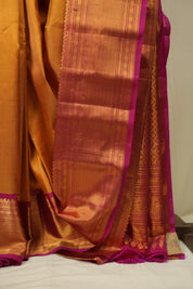 Golden Gadwal Silk Saree - SRGGSS652