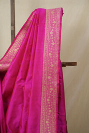 Rani Pink Banarasi Silk Saree - SRRPBSS911