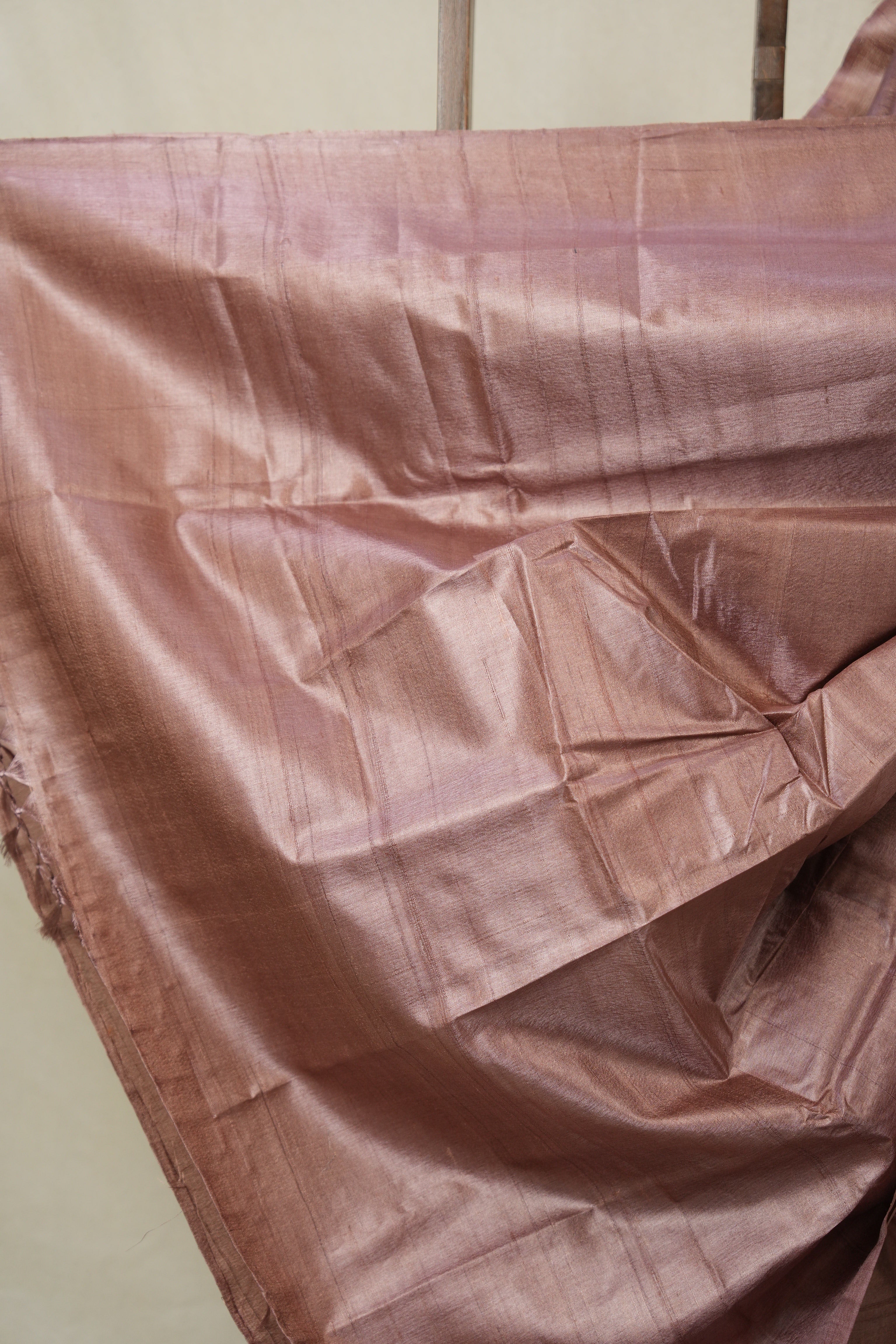 Onion Pink Tussar Silk Saree - SROPTSS1770