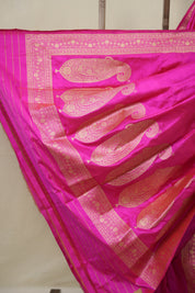 Rani Pink Banarasi Silk Saree - SRRPBSS911