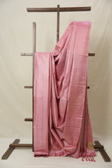 Pink Tussar Silk Saree - SRPTSS1767
