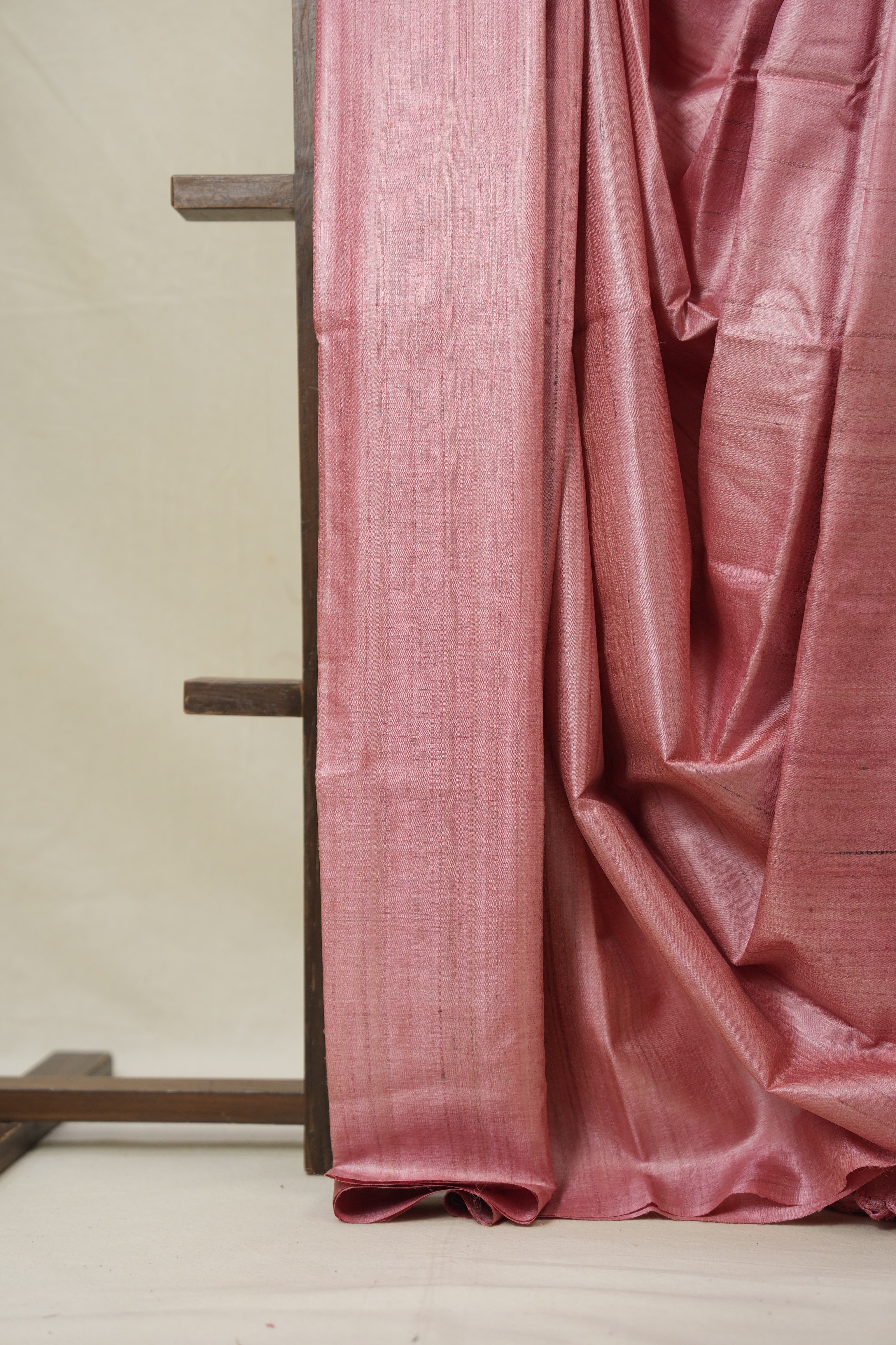 Pink Tussar Silk Saree - SRPTSS1767
