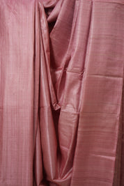 Pink Tussar Silk Saree - SRPTSS1767