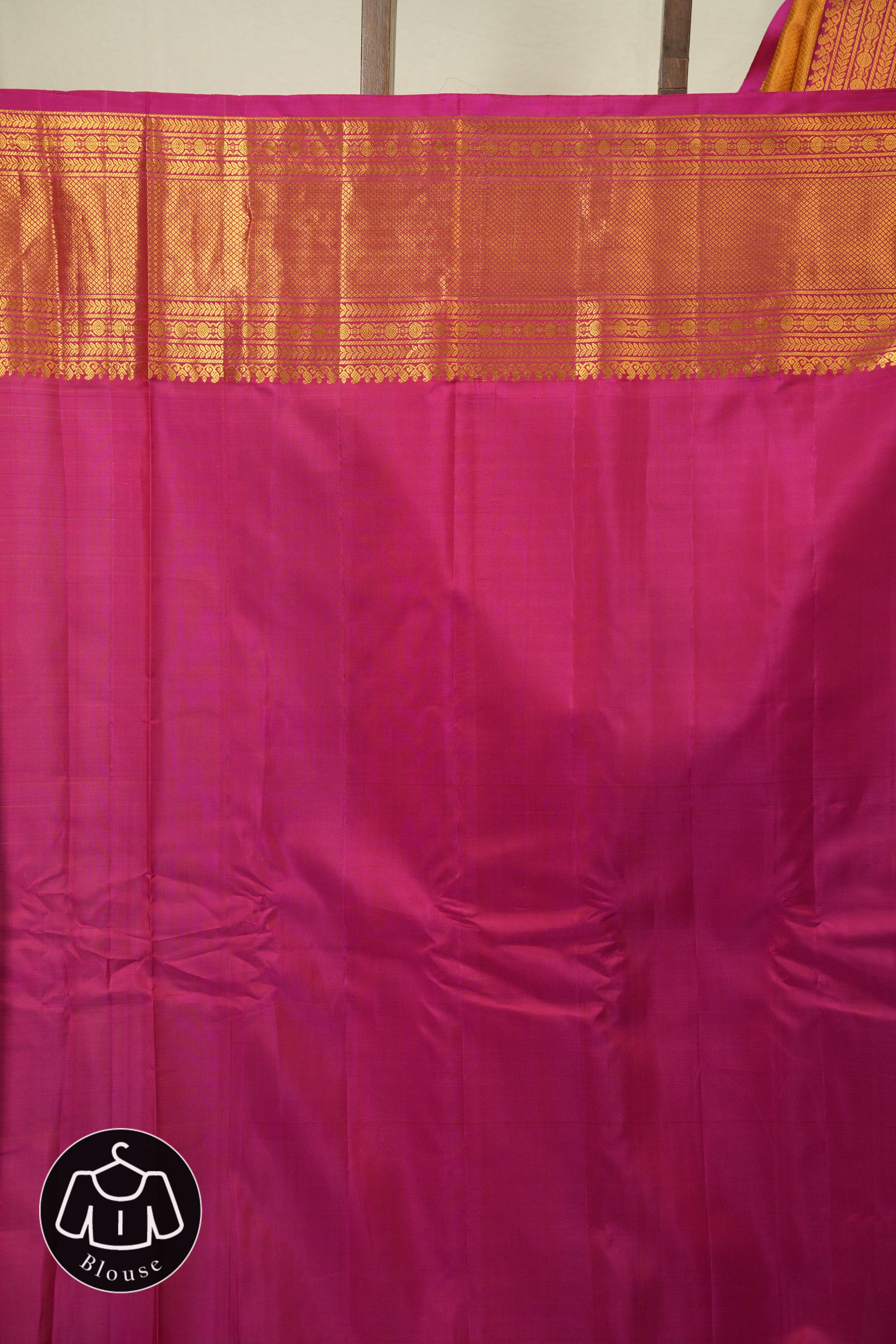 Golden Gadwal Silk Saree - SRGGSS652