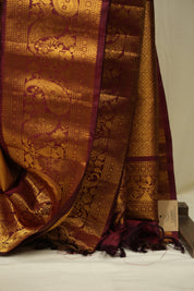 Yellow Gadwal Silk Saree - SRYGSS650