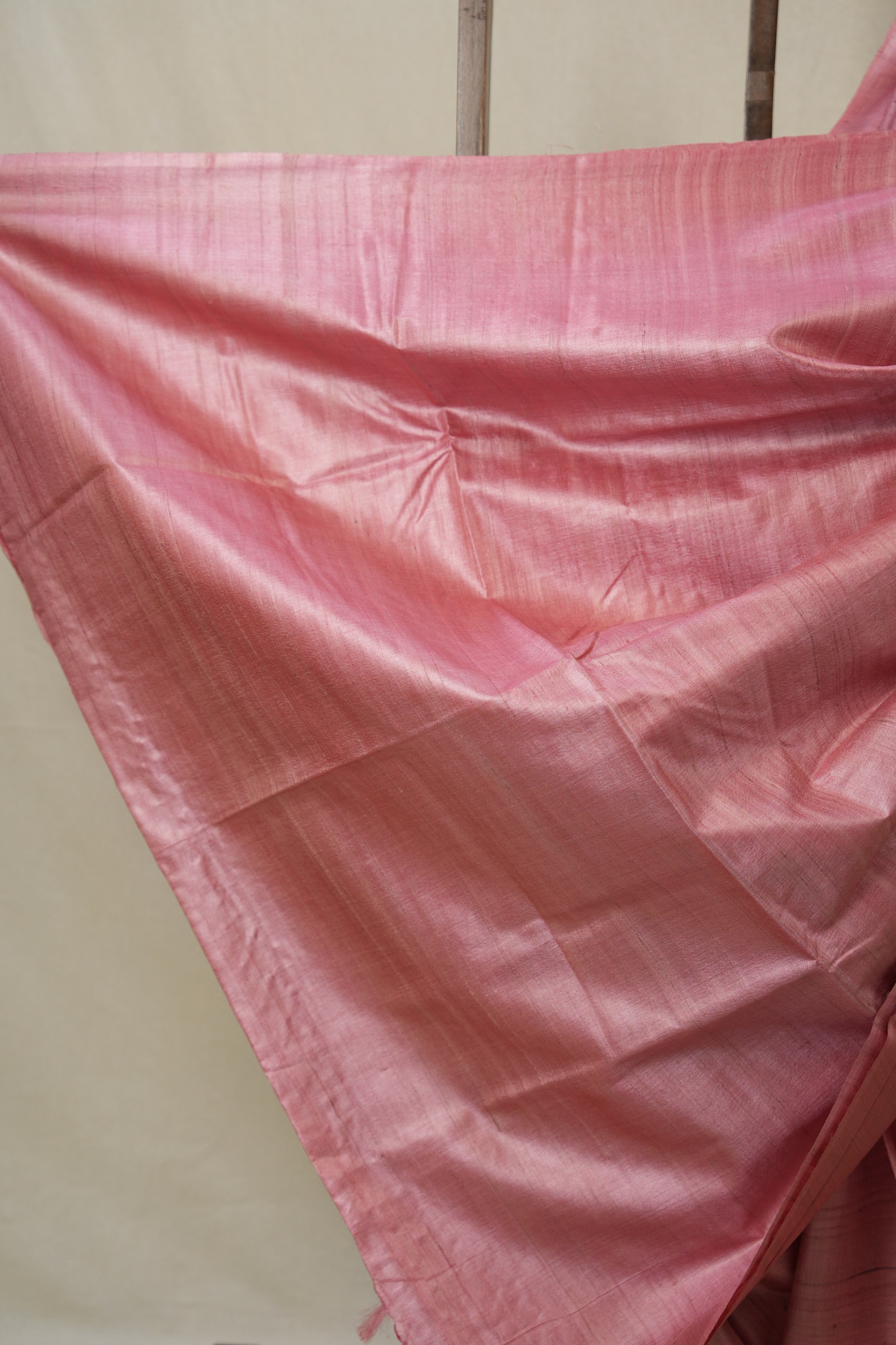 Pink Tussar Silk Saree - SRPTSS1767