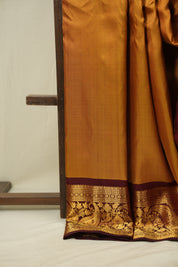 Yellow Gadwal Silk Saree - SRYGSS650
