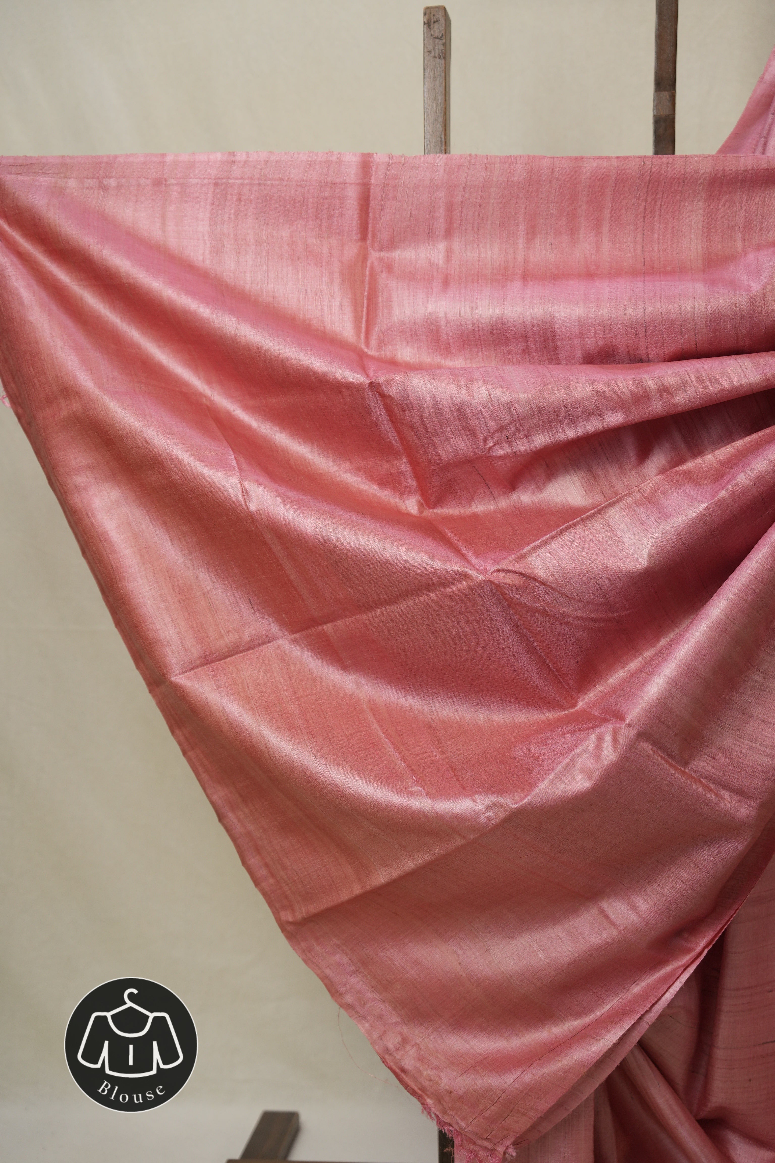 Pink Tussar Silk Saree - SRPTSS1767