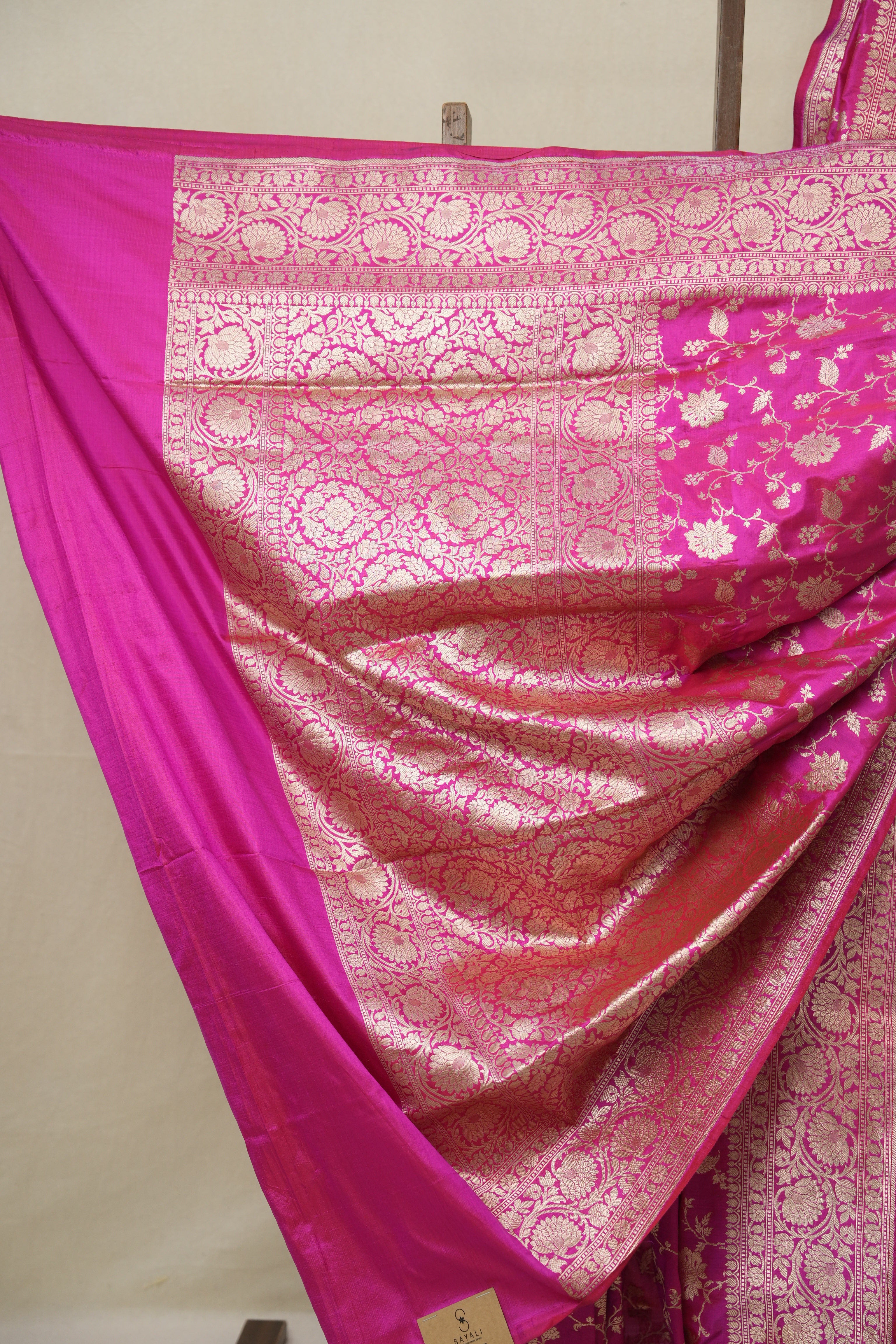 Rani Pink Banarasi Silk Saree - SRRPBSS909