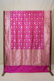Rani Pink Banarasi Silk Saree - SRRPBSS909