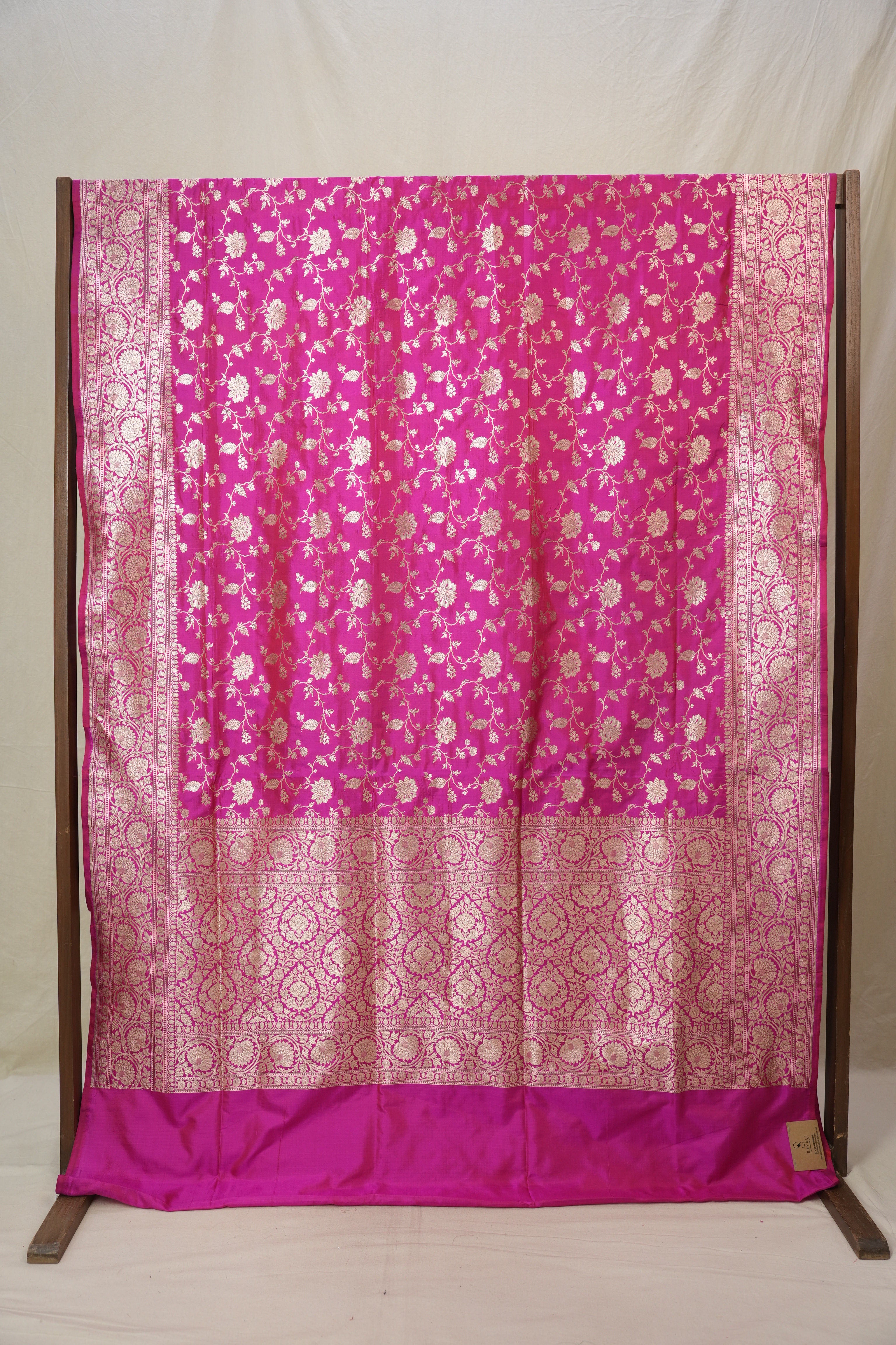 Rani Pink Banarasi Silk Saree - SRRPBSS909