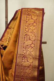 Yellow Gadwal Silk Saree - SRYGSS650