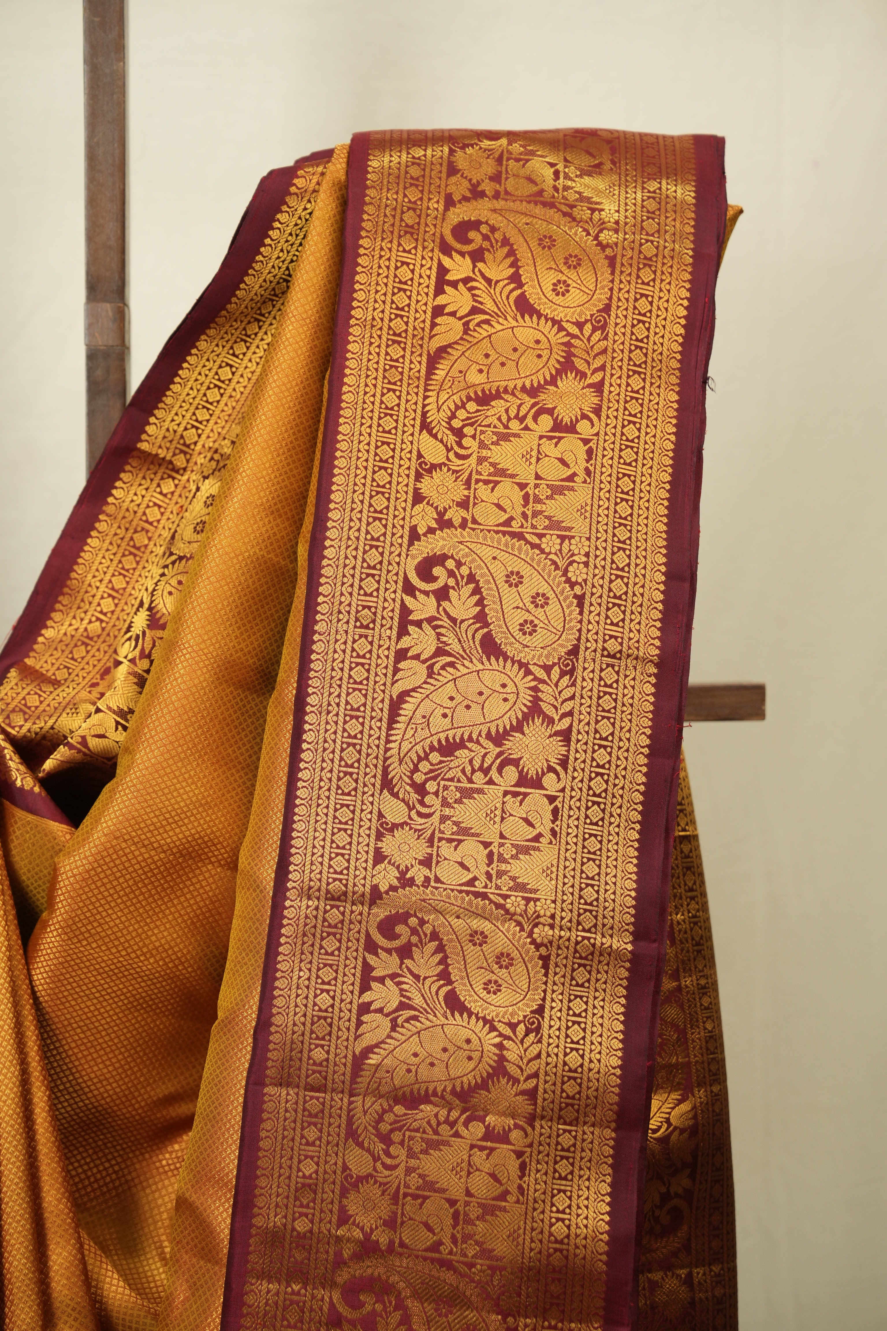 Yellow Gadwal Silk Saree - SRYGSS650