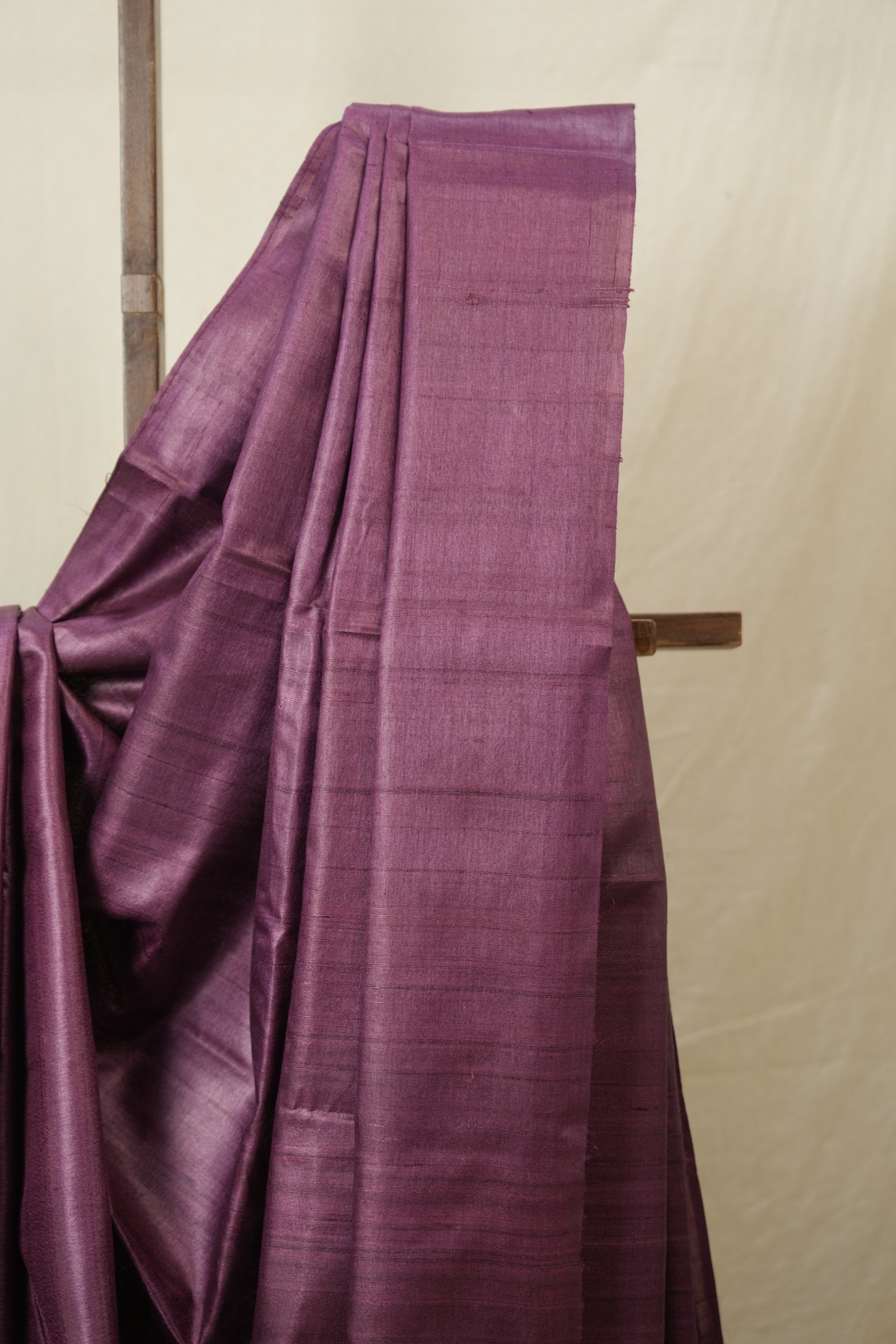 Onion Pink Tussar Silk Saree - SROPTSS1764