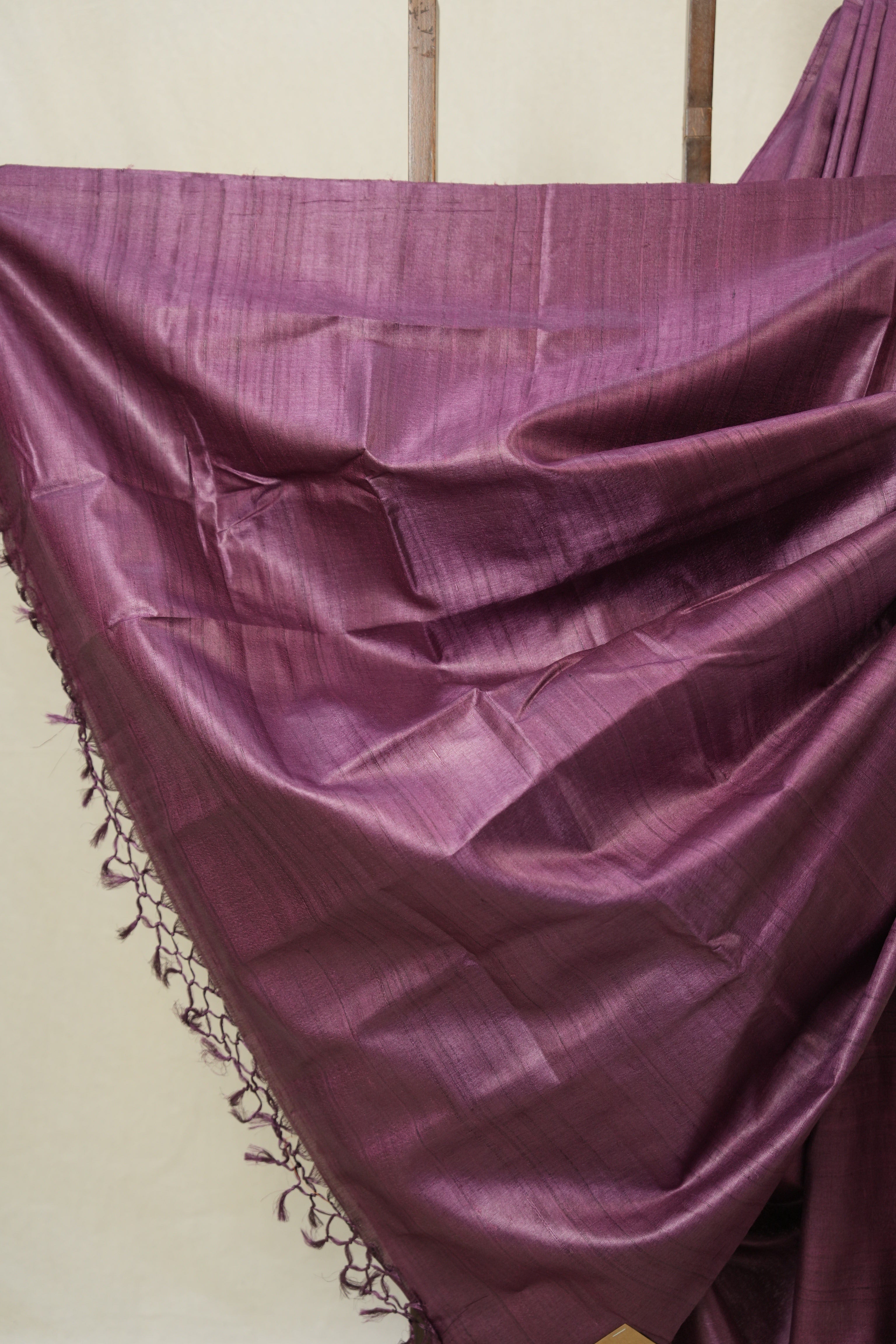 Onion Pink Tussar Silk Saree - SROPTSS1764