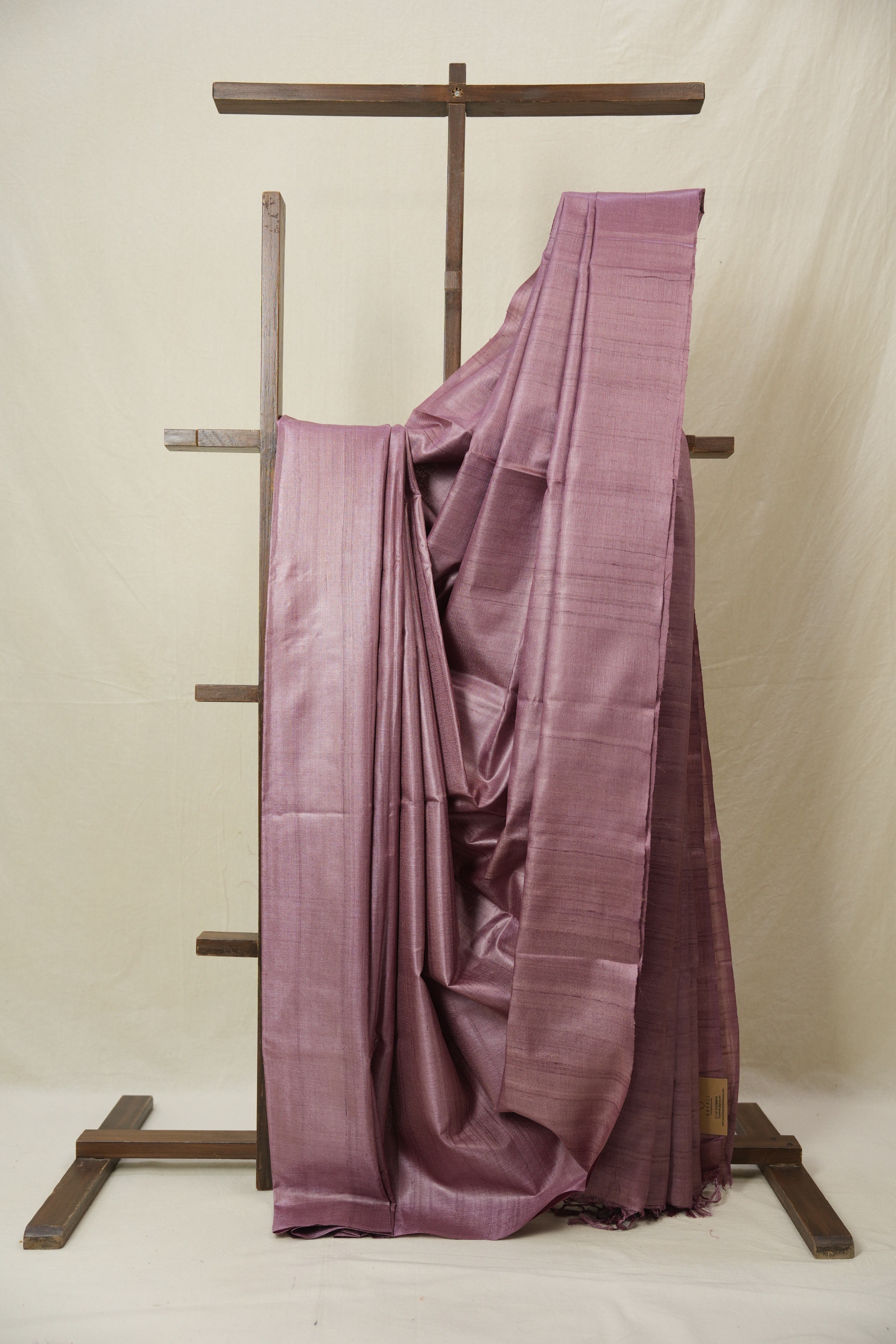 Light Pink Tussar Silk Saree - SRLPTSS1771