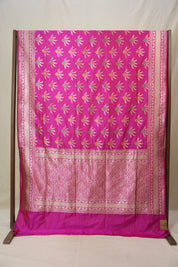 Rani Pink Banarasi Silk Saree - SRRPBSS907