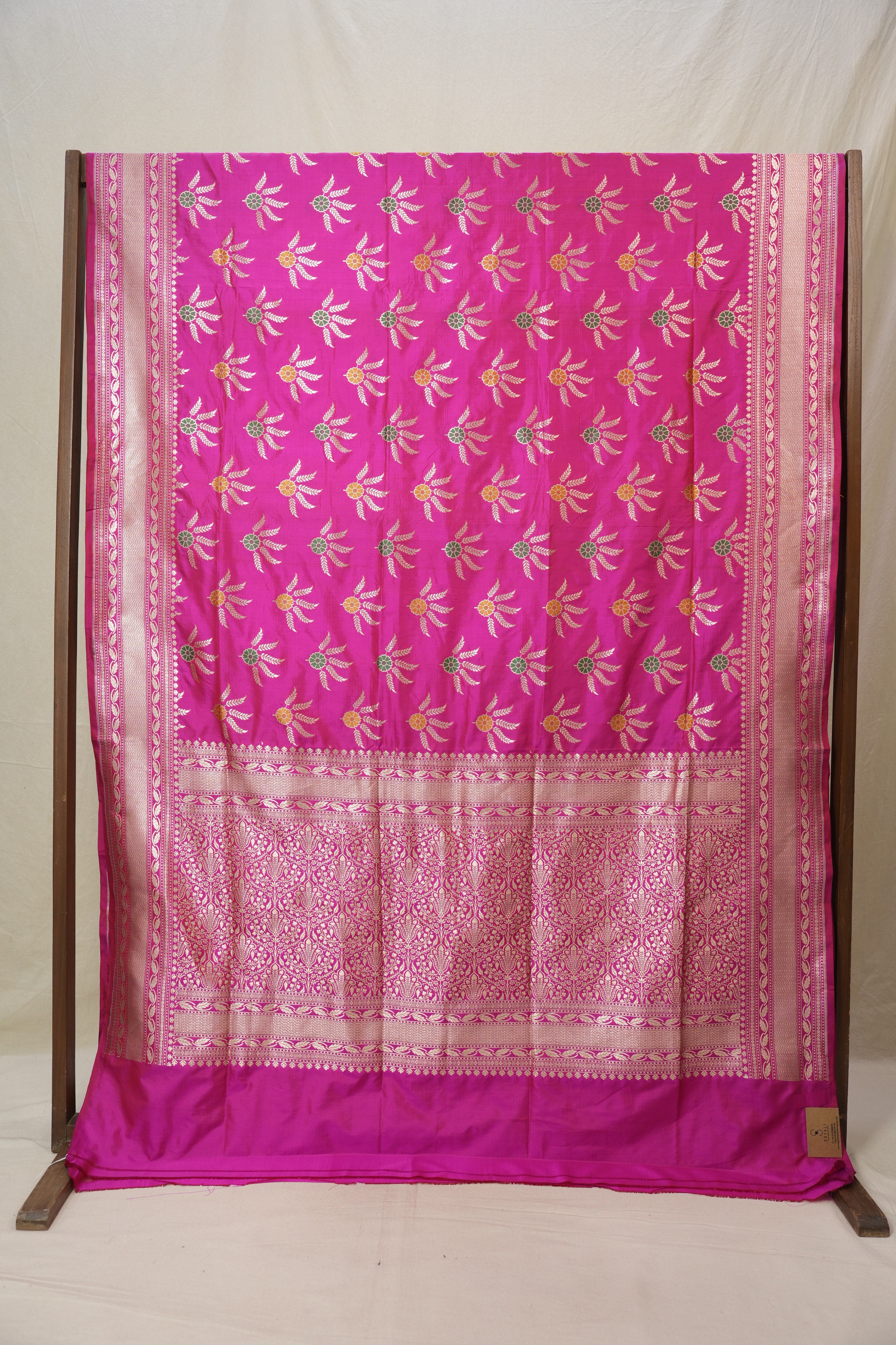 Rani Pink Banarasi Silk Saree - SRRPBSS907
