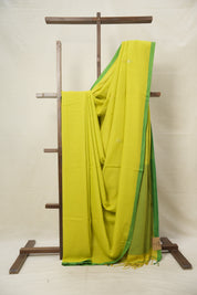 Lemon Yellow Bengal Cotton Jamdani Saree - SRLYBCJS171