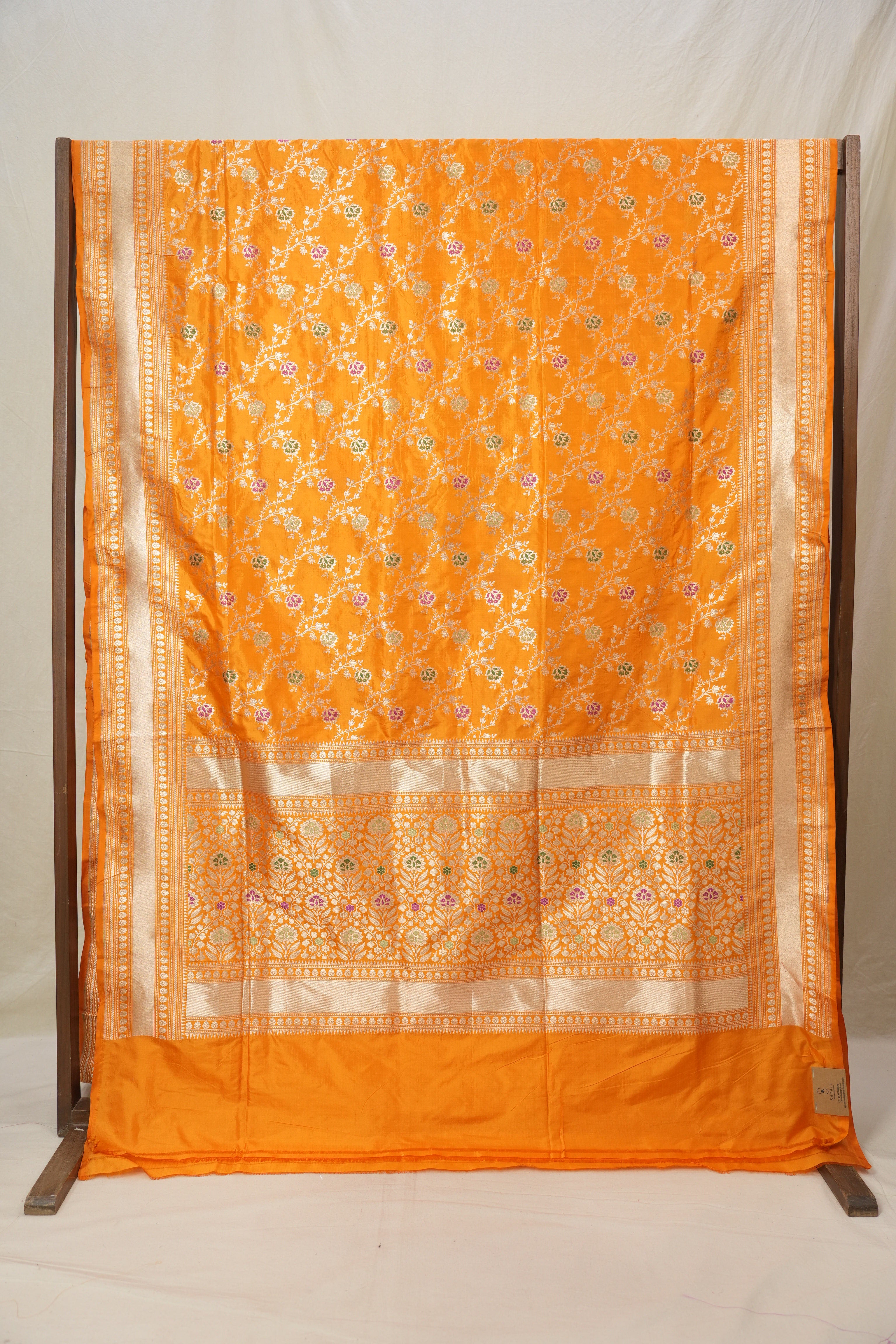 Orange Banarasi Silk Saree - SROBSS905