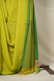 Lemon Yellow Bengal Cotton Jamdani Saree - SRLYBCJS171