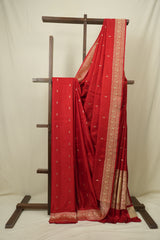 Red Banarasi Silk Saree - SRRBSS975