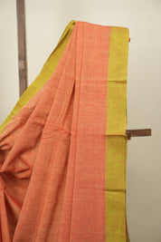 Rust Bengal Cotton Saree - SRRBCS191