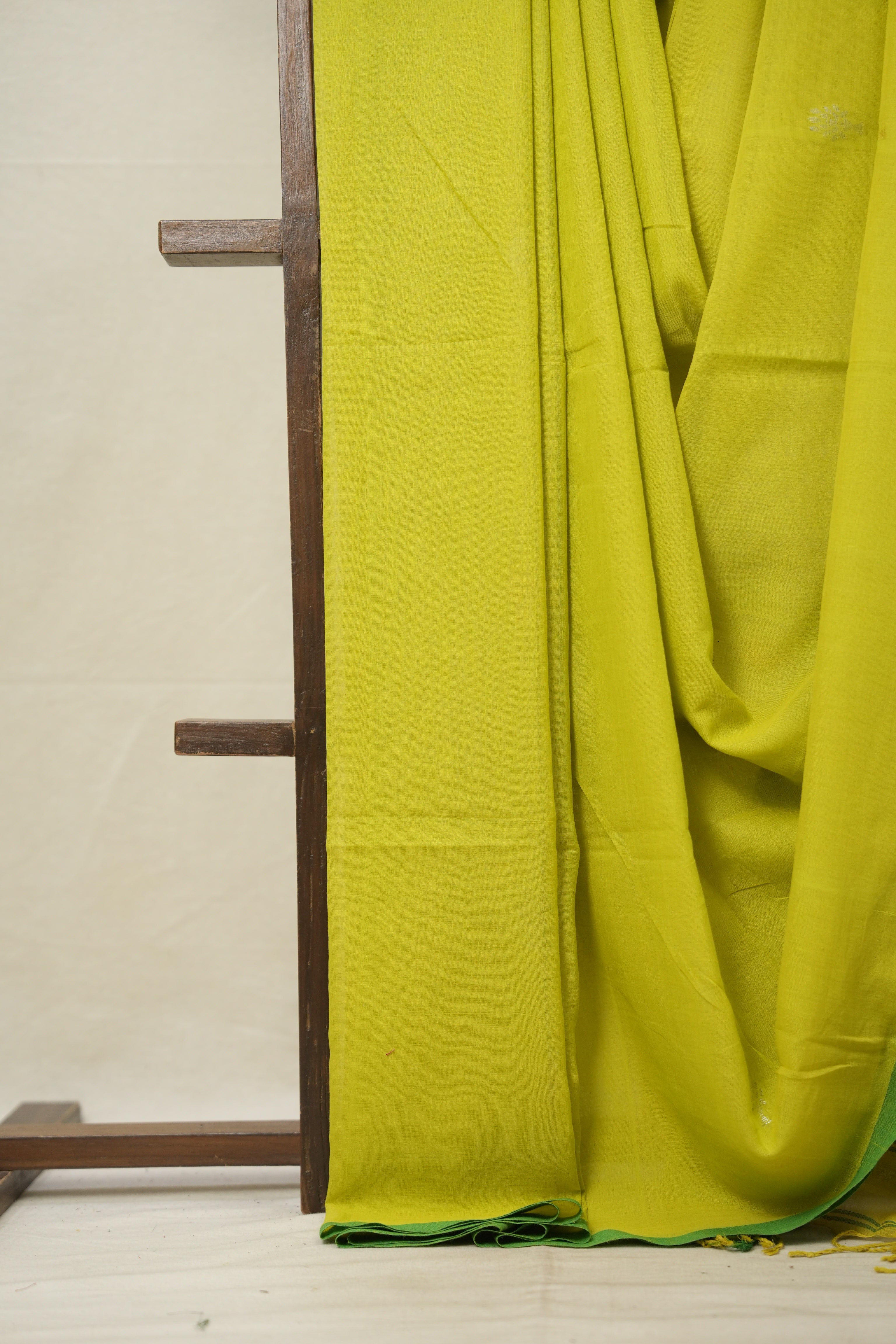 Lemon Yellow Bengal Cotton Jamdani Saree - SRLYBCJS171