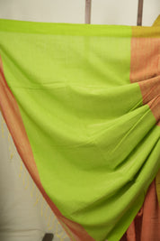 Rust Bengal Cotton Saree - SRRBCS191