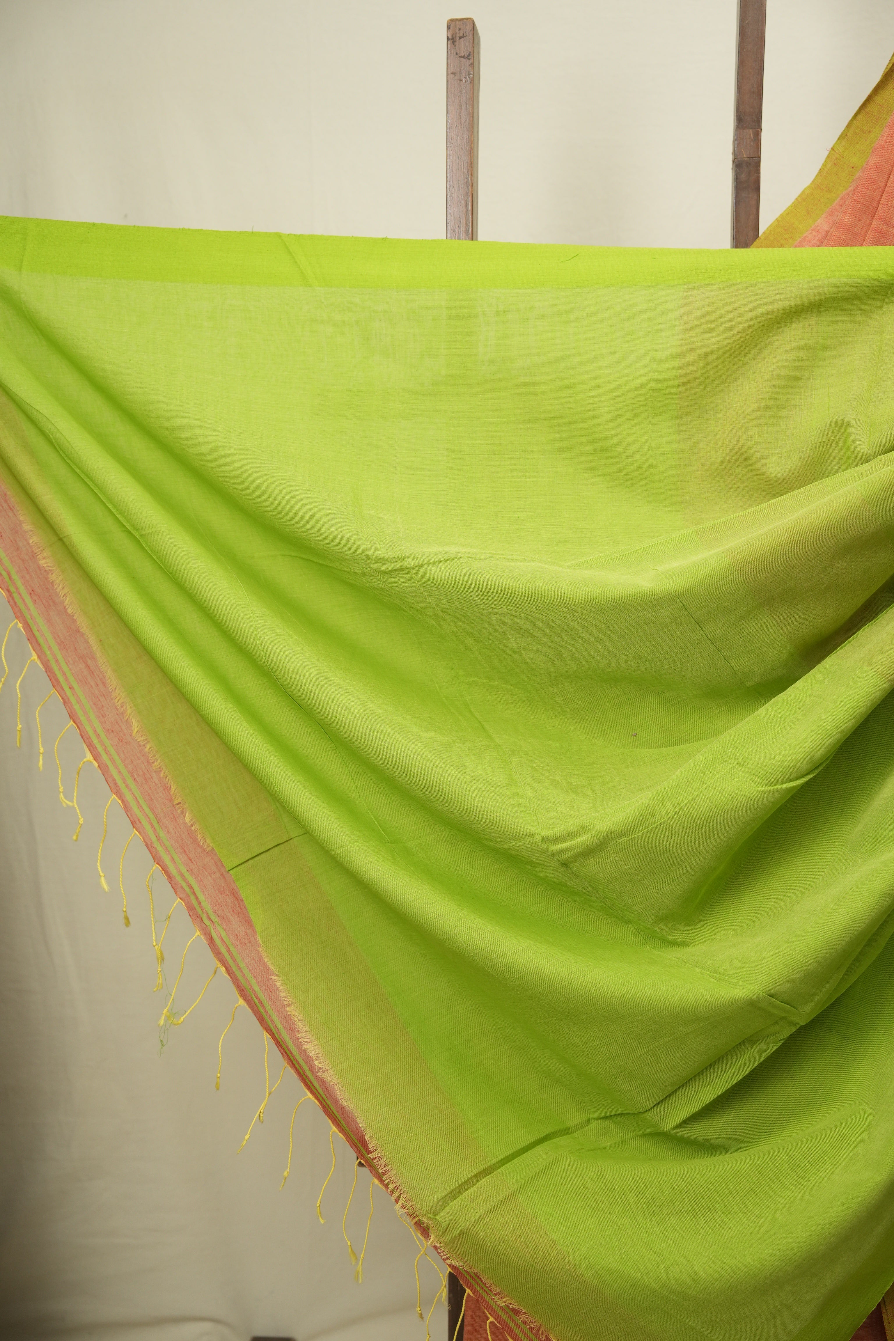 Rust Bengal Cotton Saree - SRRBCS191