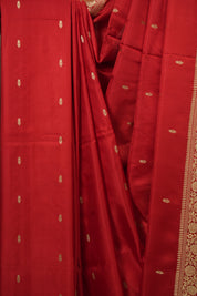 Red Banarasi Silk Saree - SRRBSS975