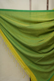Lemon Yellow Bengal Cotton Jamdani Saree - SRLYBCJS171