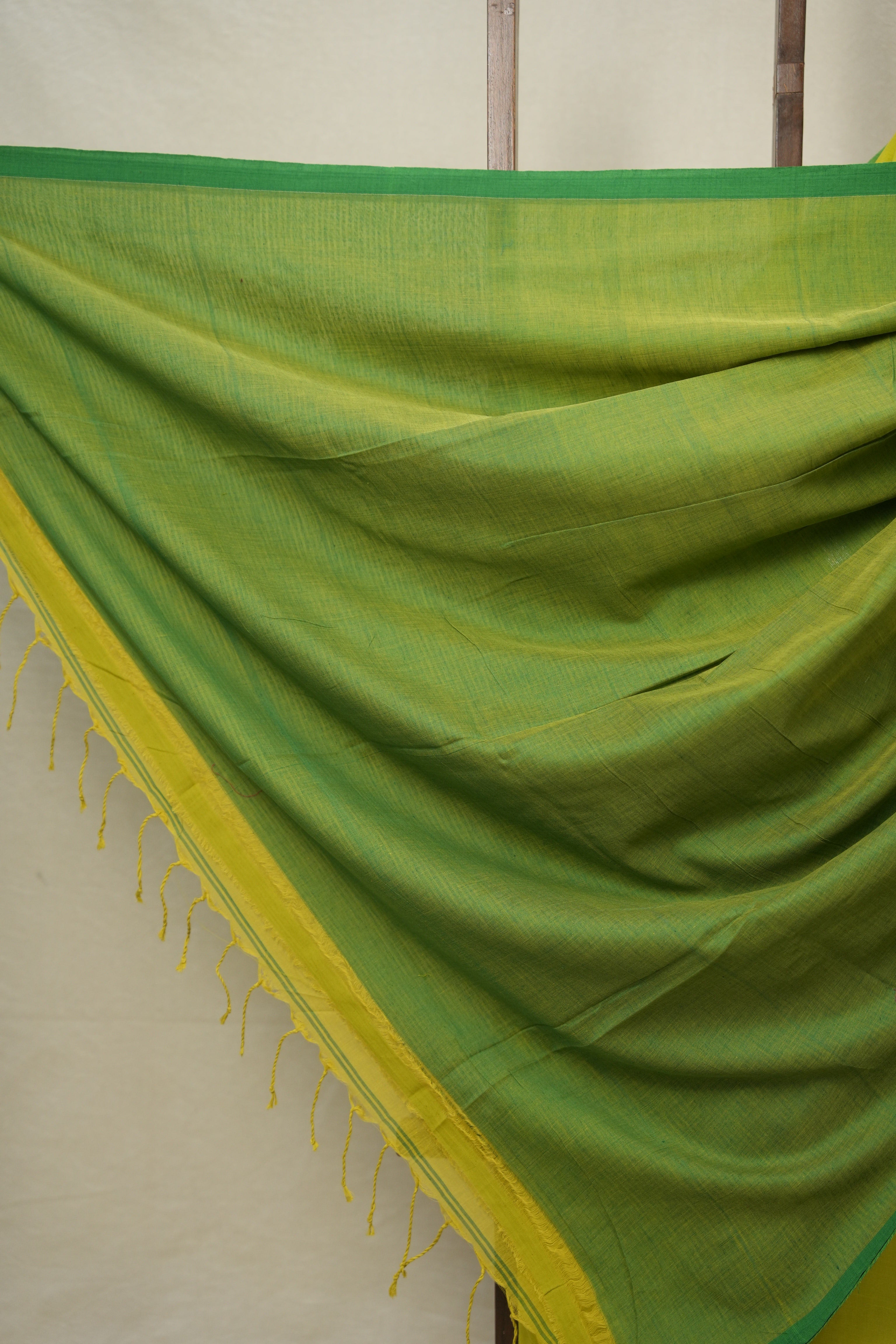 Lemon Yellow Bengal Cotton Jamdani Saree - SRLYBCJS171