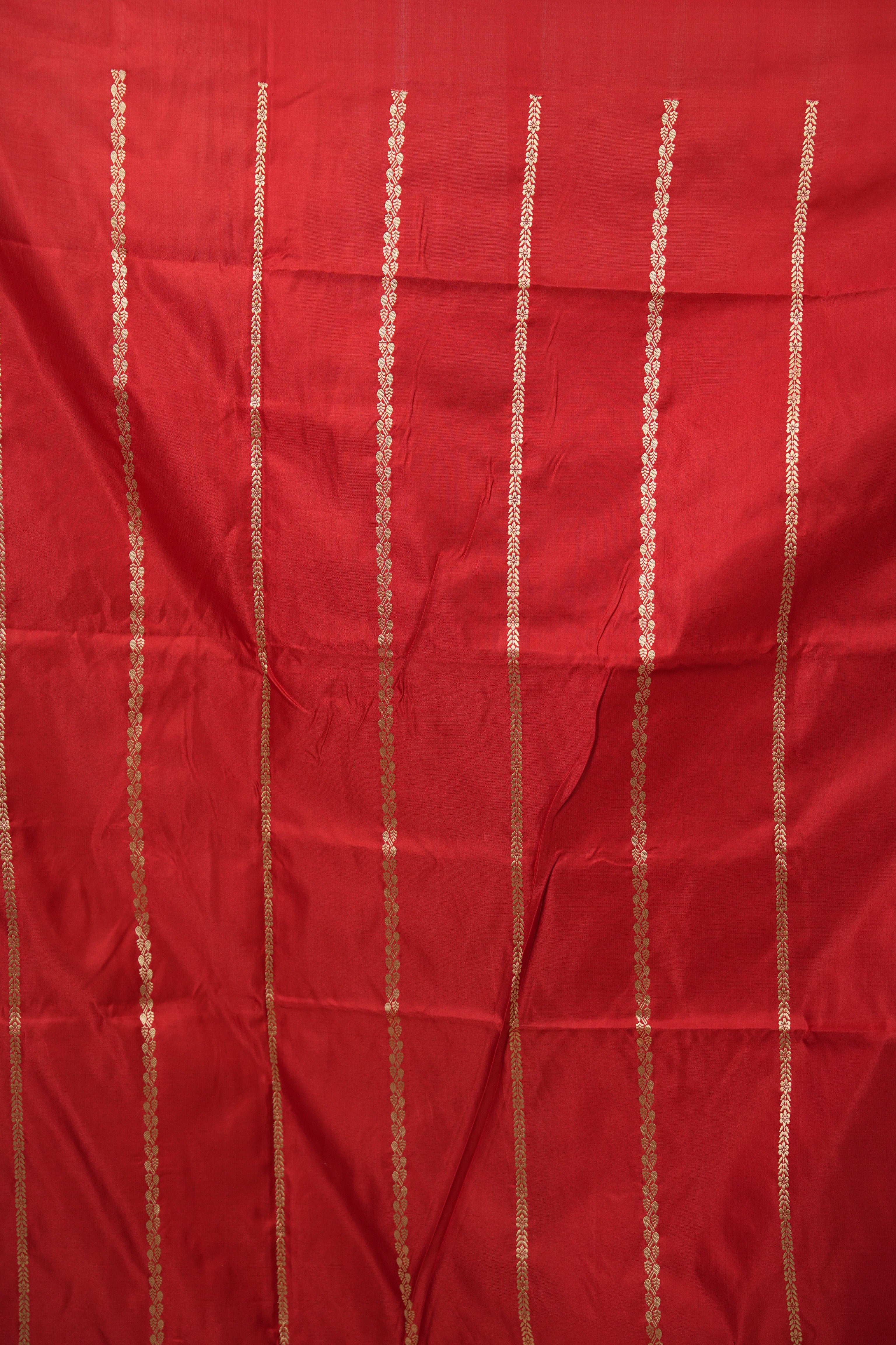Red Banarasi Silk Saree - SRRBSS975